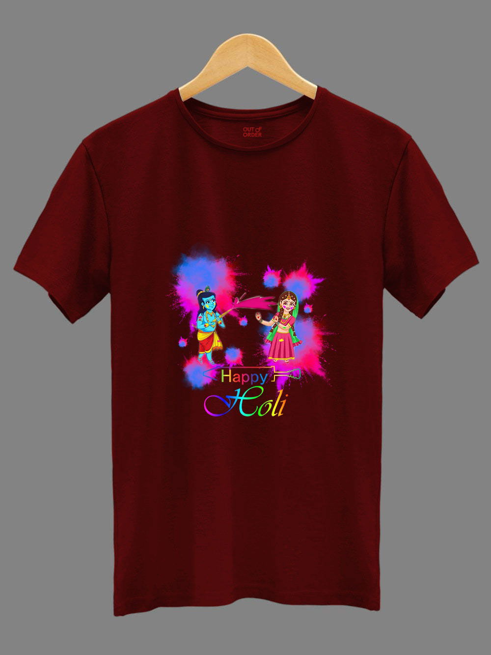 Swara Holi Special Unisex Cotton Holli Special Tshirt Wholesale Shop In Surat
